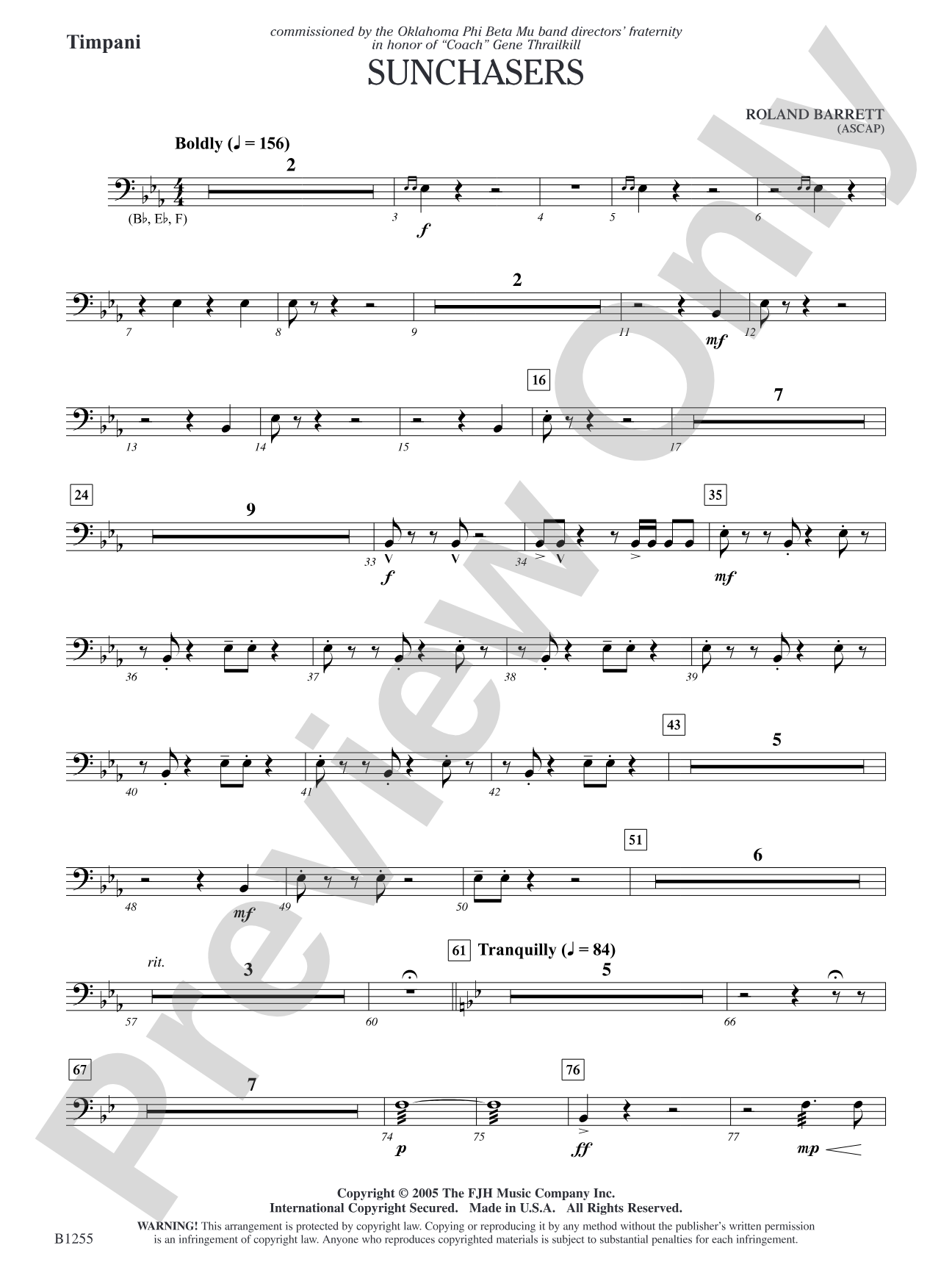 Sunchasers: Timpani