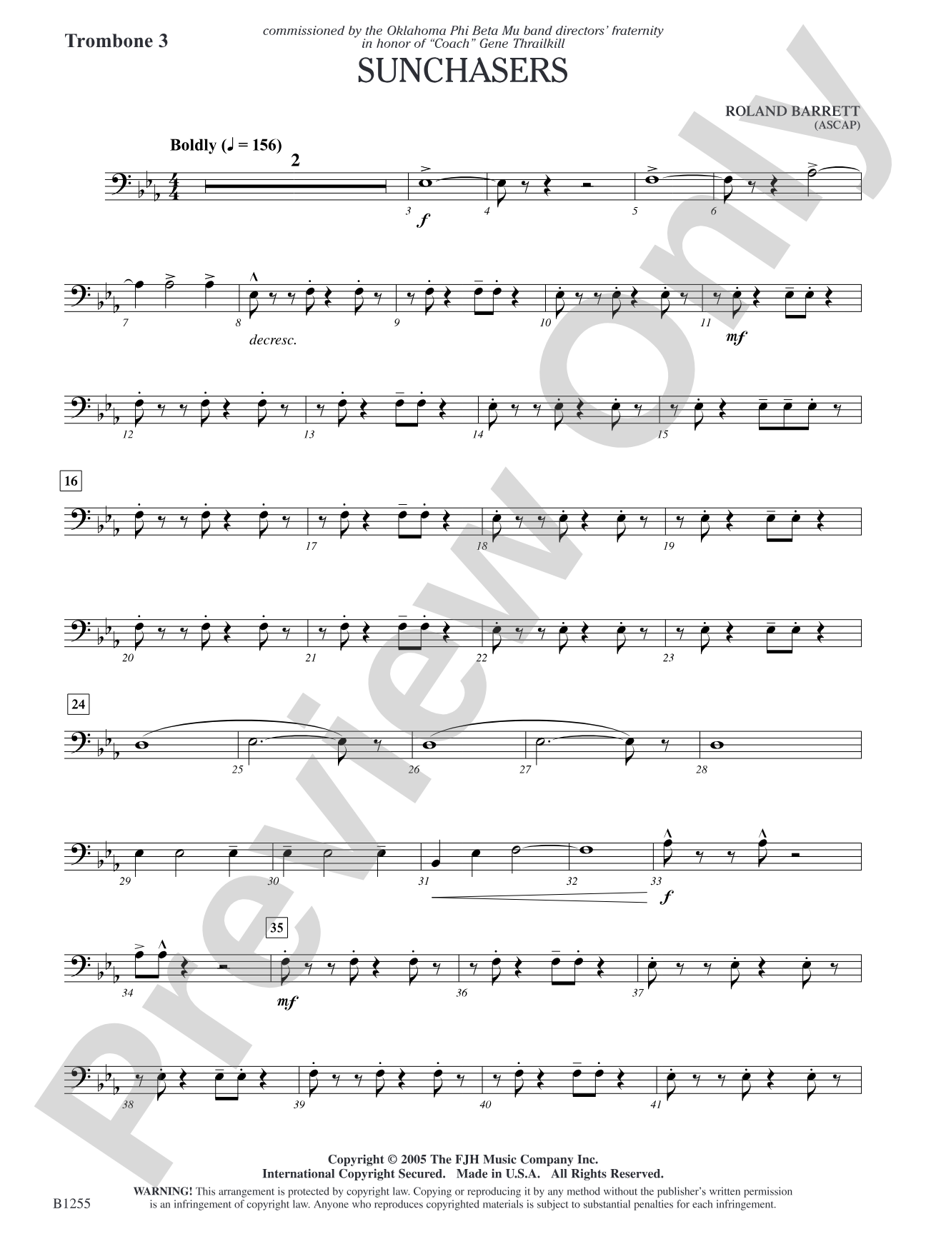 Sunchasers: Trombone 3