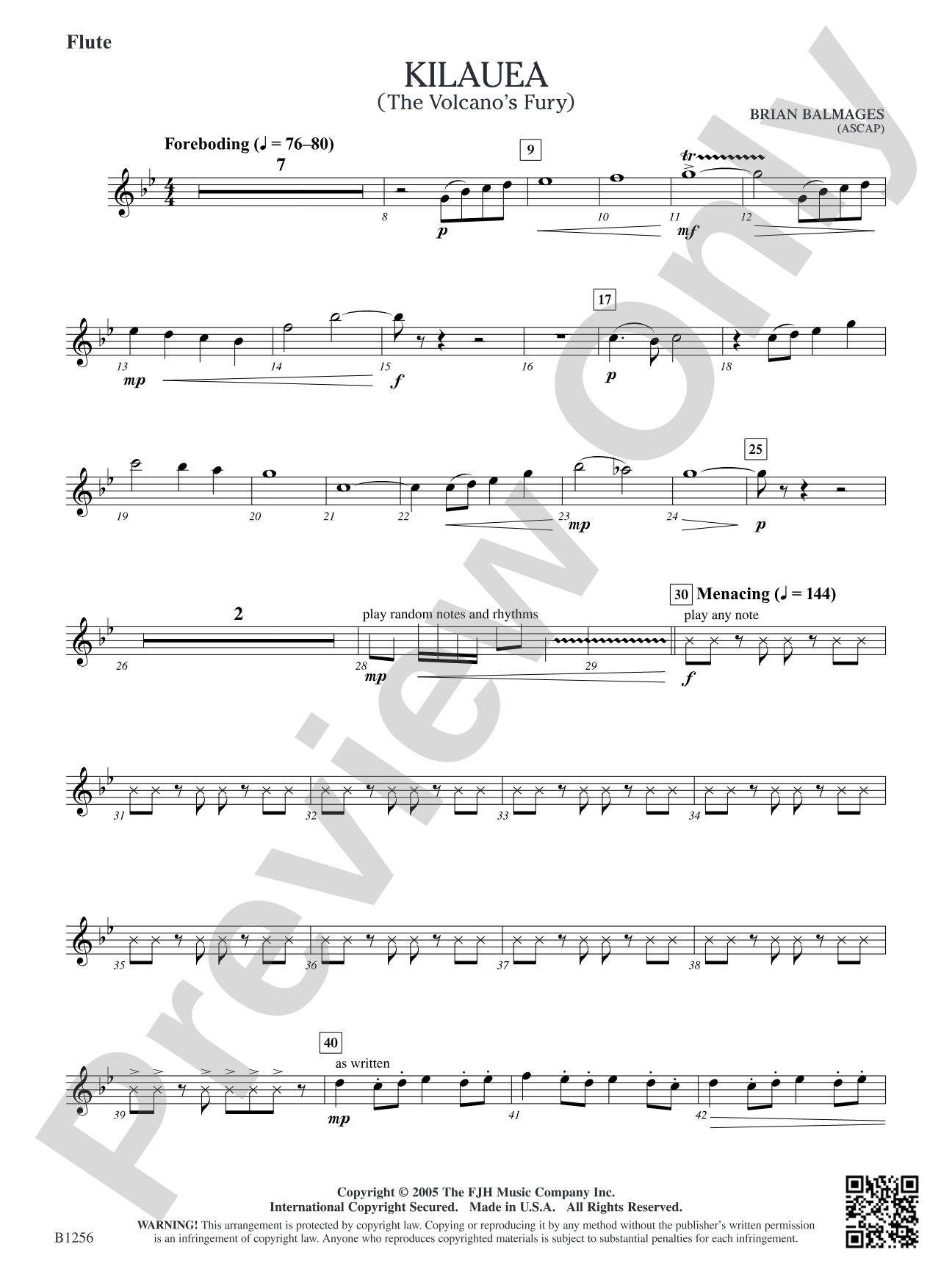 Kilauea (The Volcano's Fury): Flute