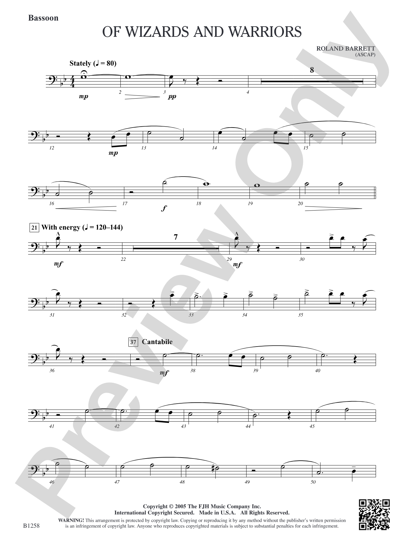 Of Wizards and Warriors: Bassoon