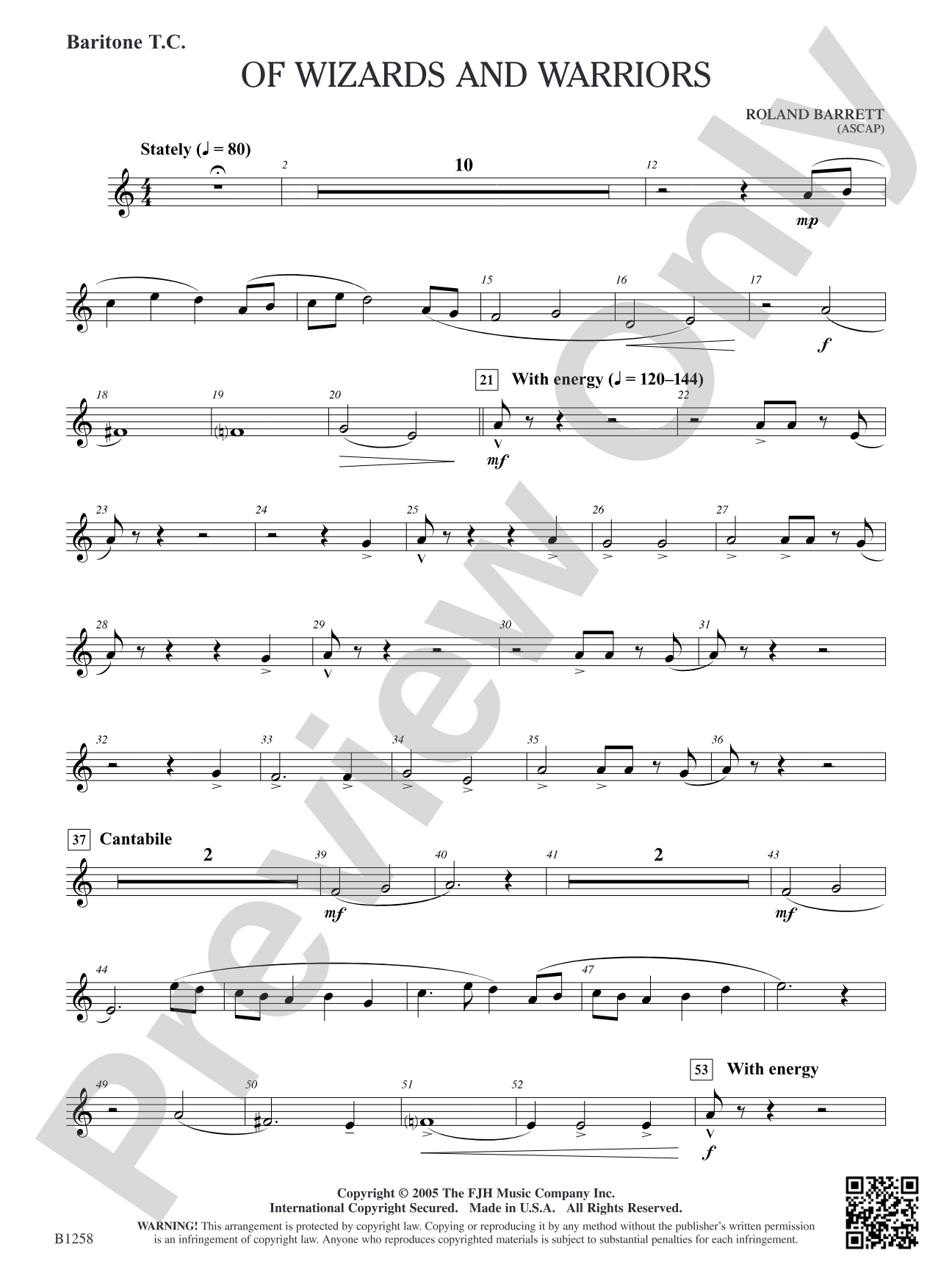 Of Wizards and Warriors: Baritone T.C.