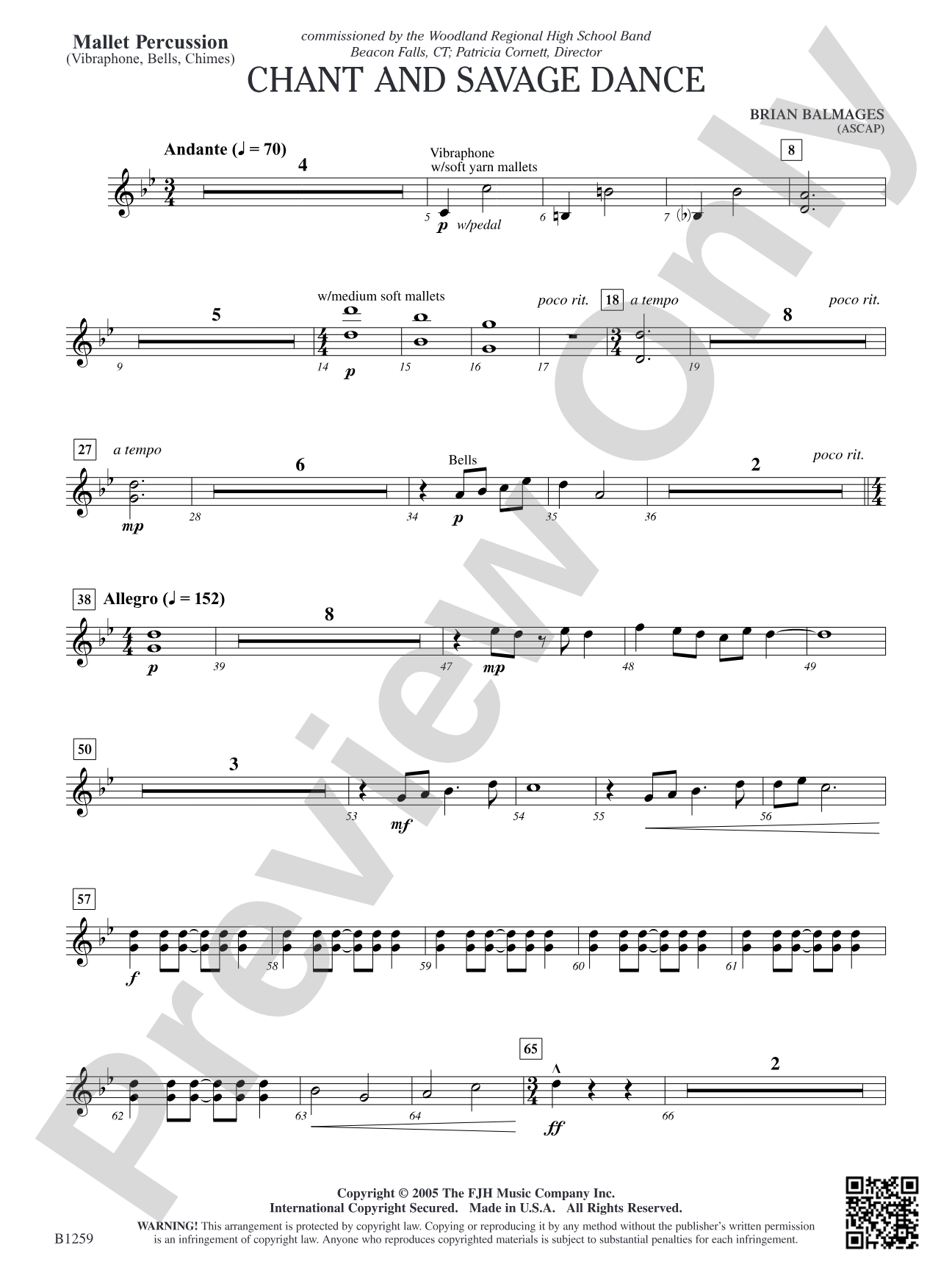 Chant and Savage Dance: Mallet Percussion
