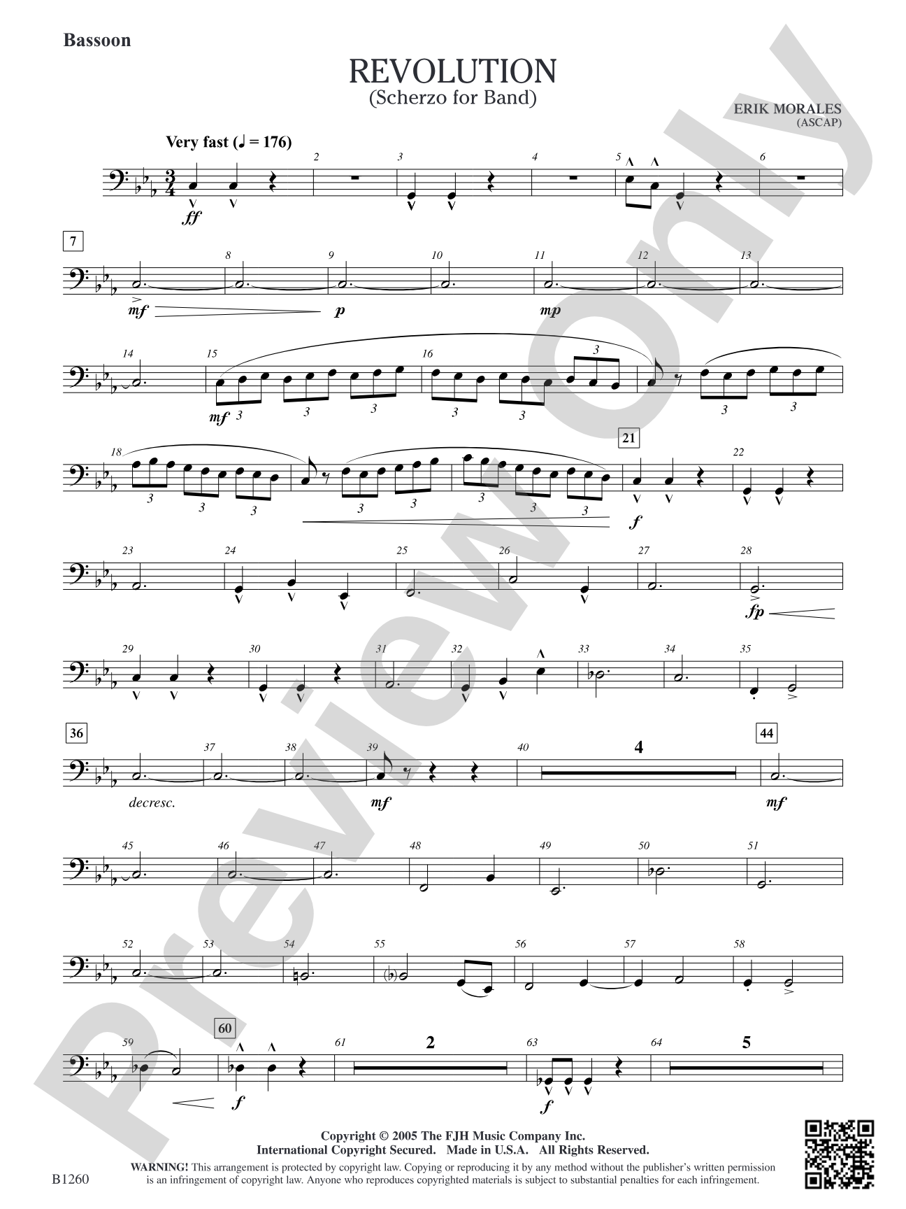 Revolution (Scherzo for Band): Bassoon