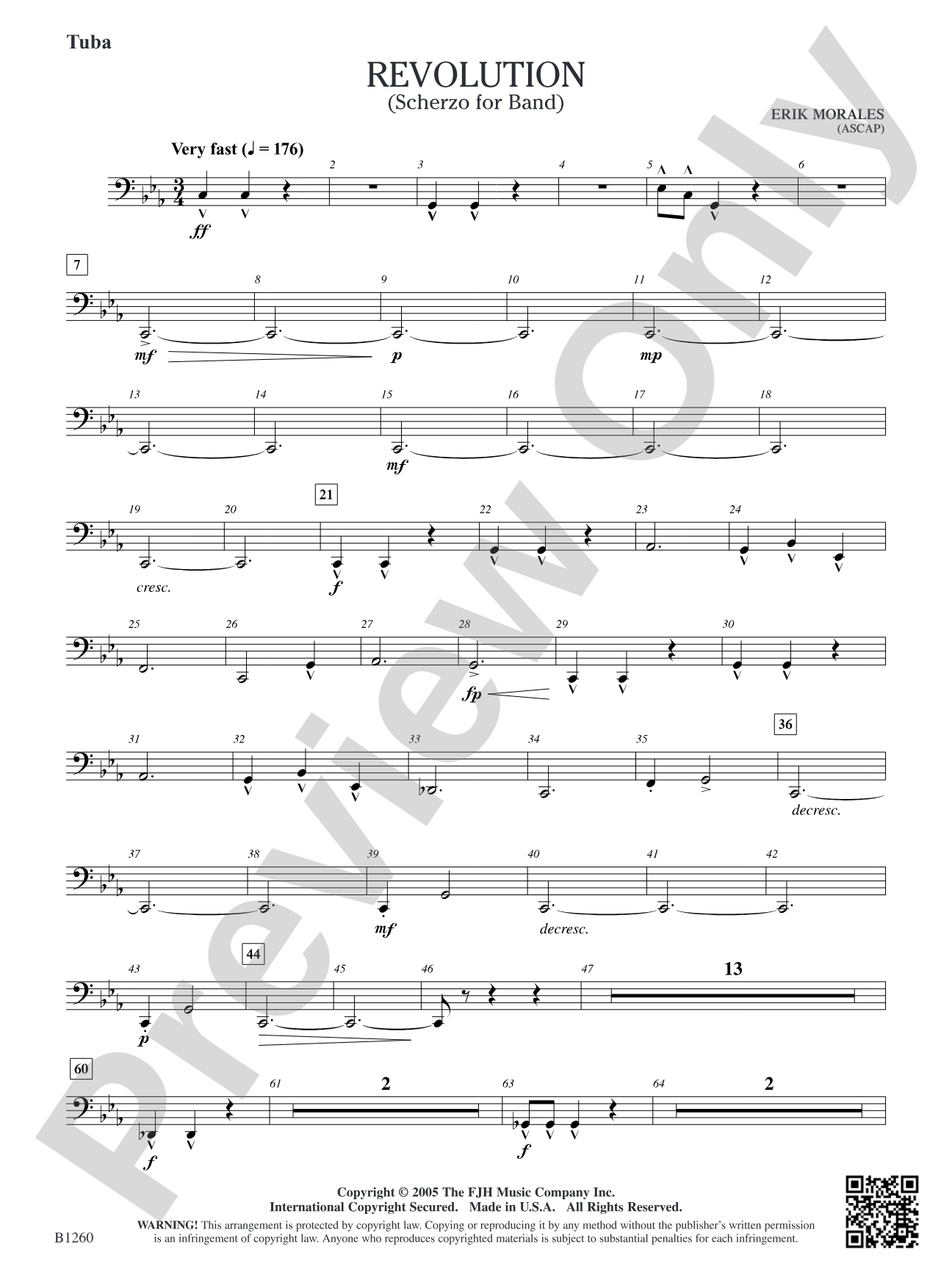 Revolution (Scherzo for Band): Tuba