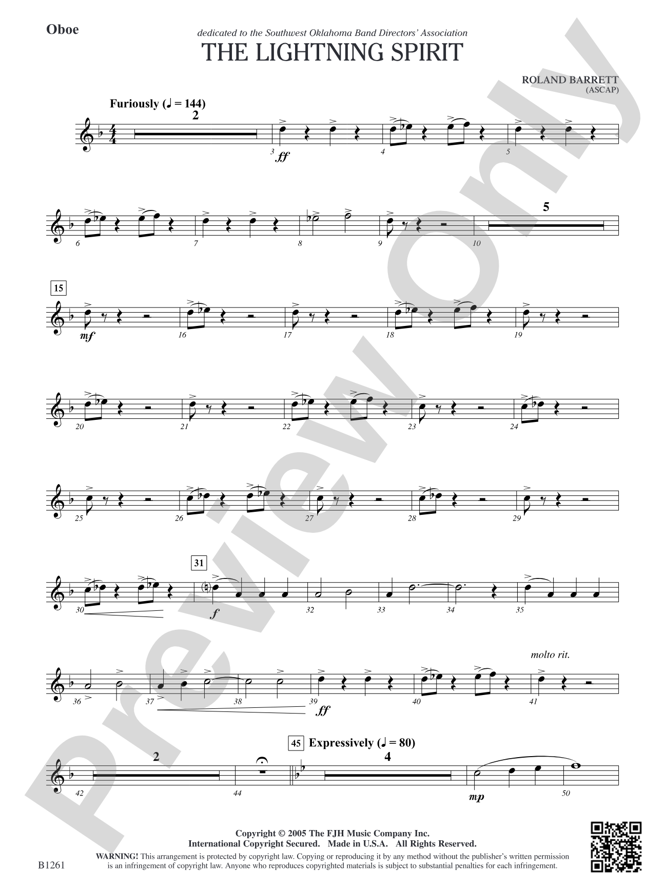 The Lightning Spirit: Oboe