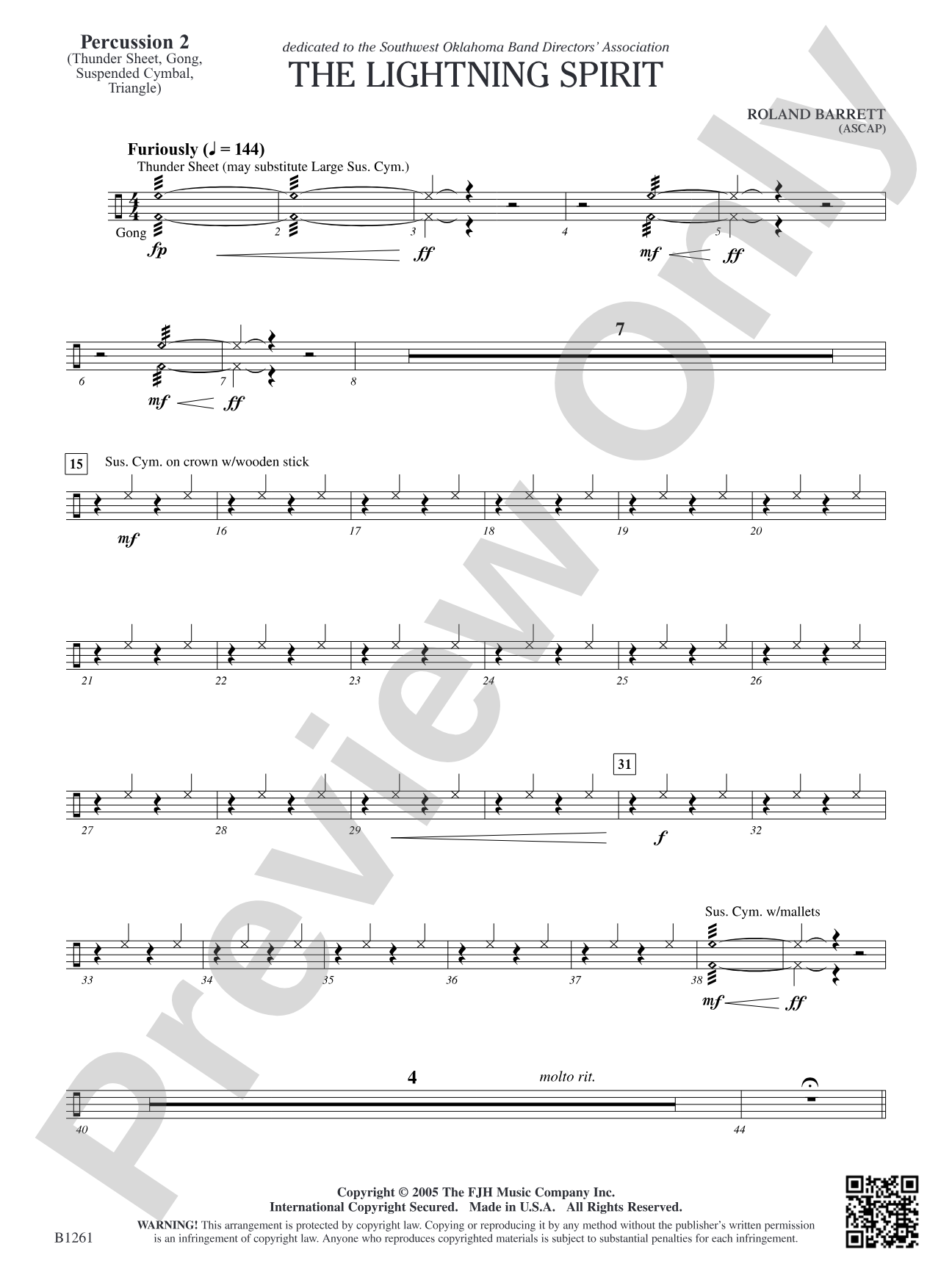 The Lightning Spirit: Percussion 2