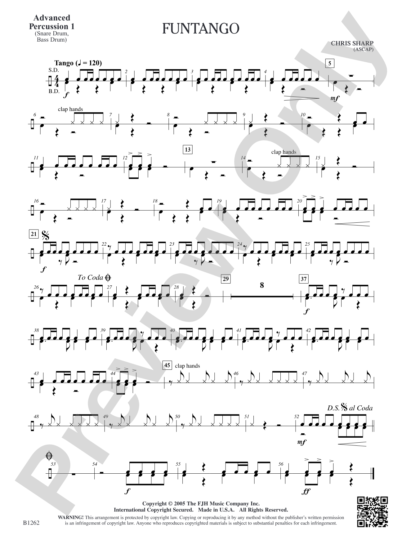 Funtango: Advanced Percussion 1