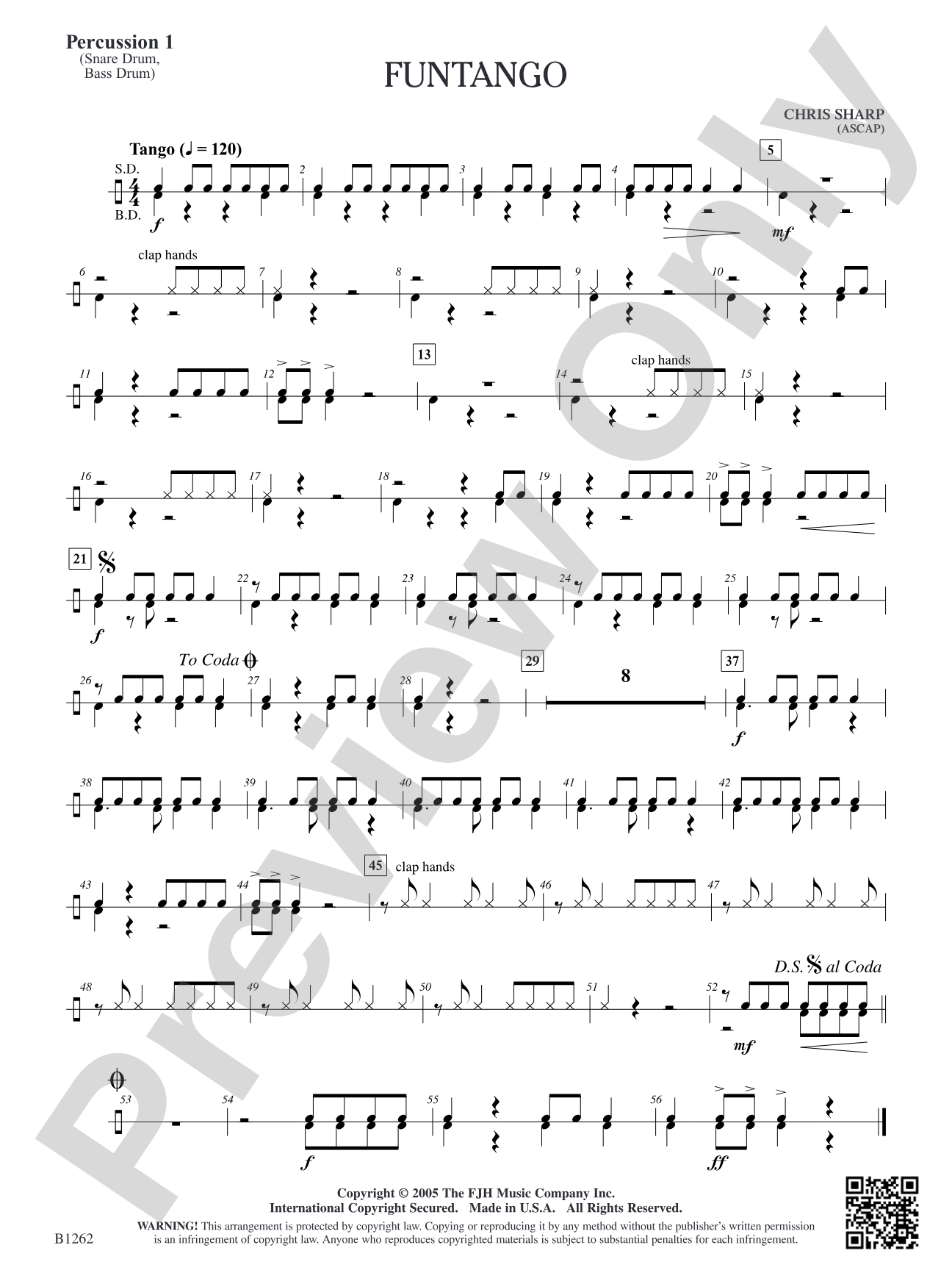 Funtango: Percussion 1