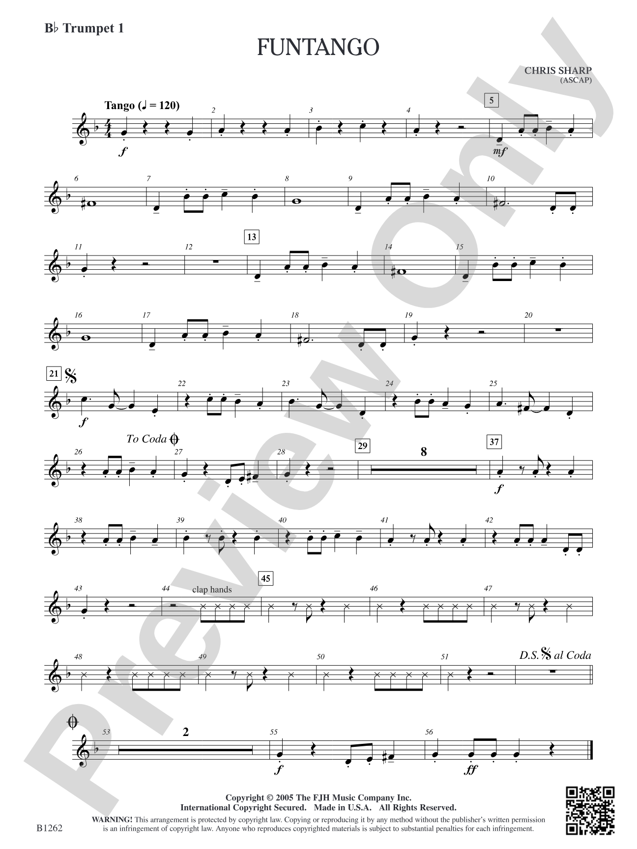 Funtango: B-flat Trumpet 1