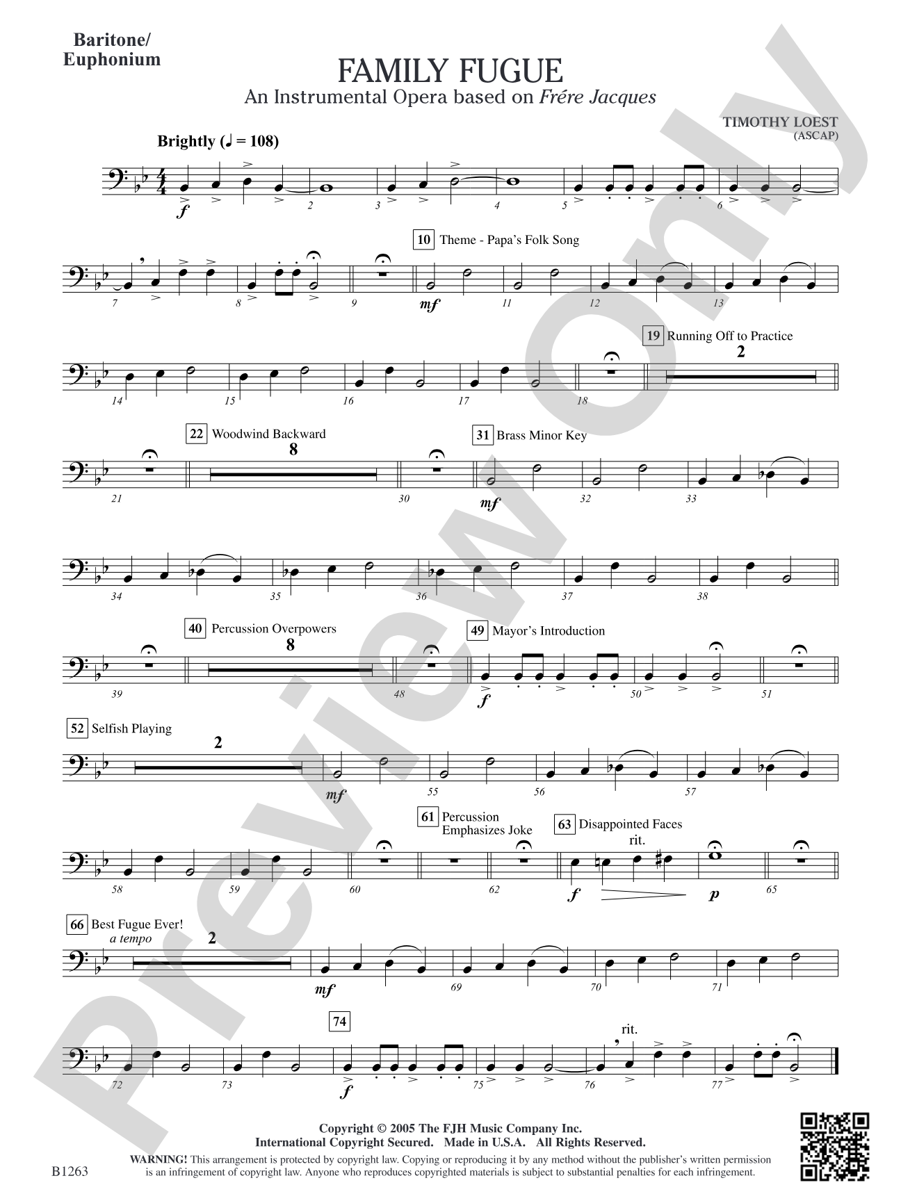 Family Fugue: Baritone/Euphonium