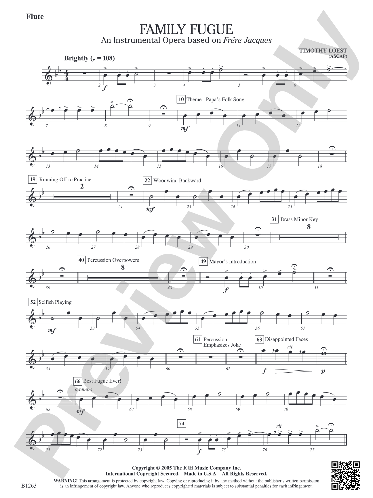 Family Fugue: Flute