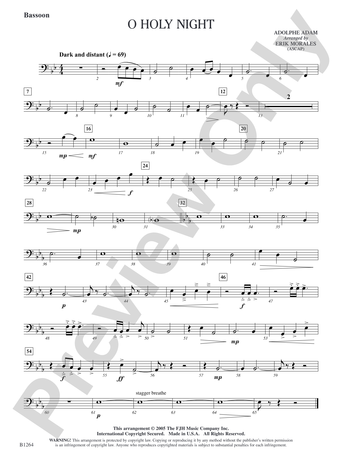 O Holy Night: Bassoon