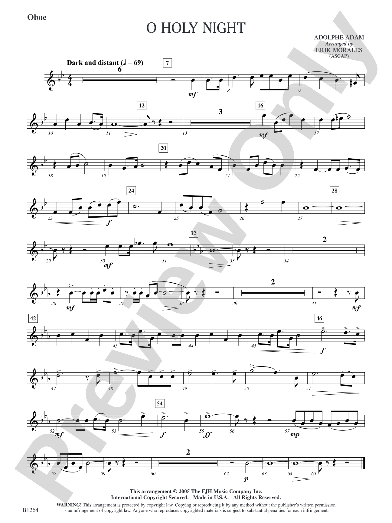 O Holy Night: Oboe