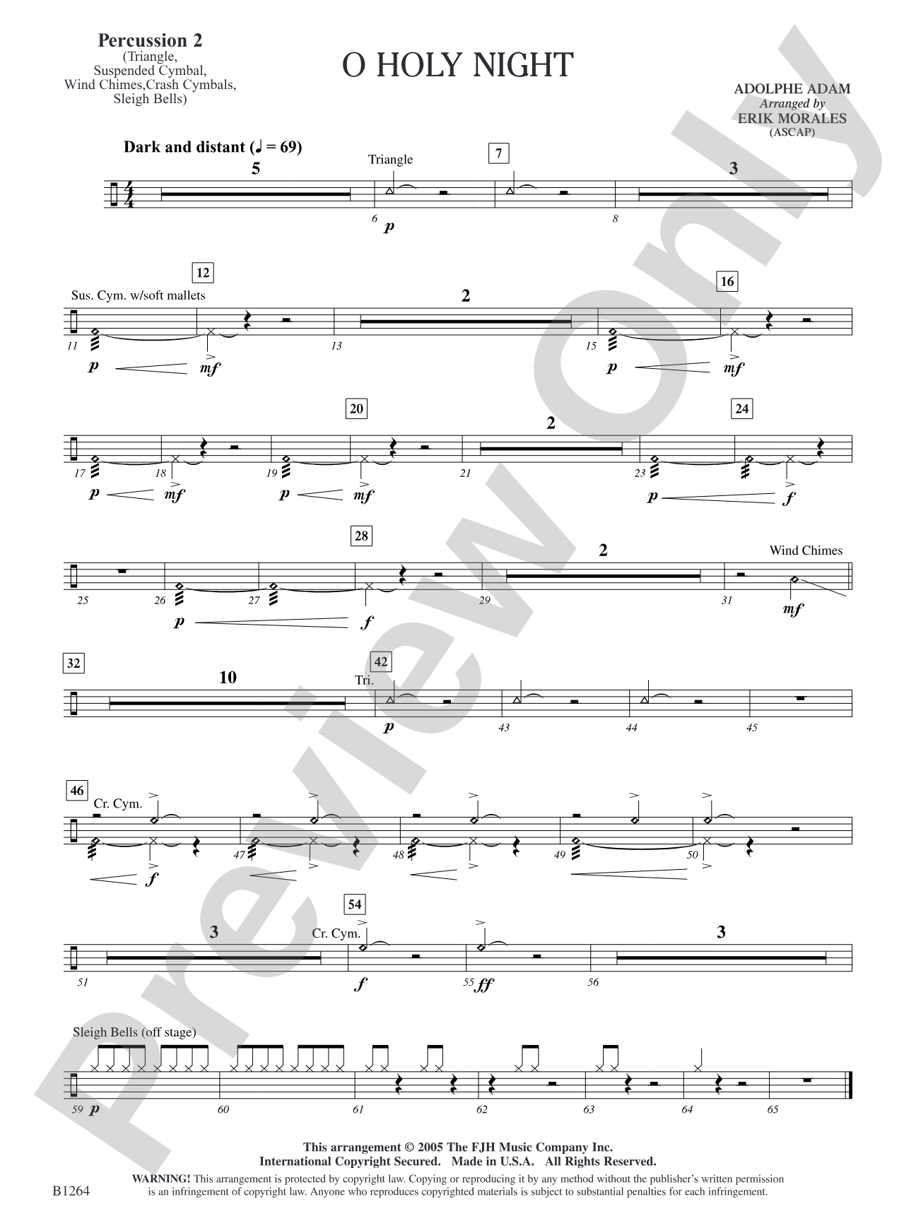 O Holy Night: Percussion 2