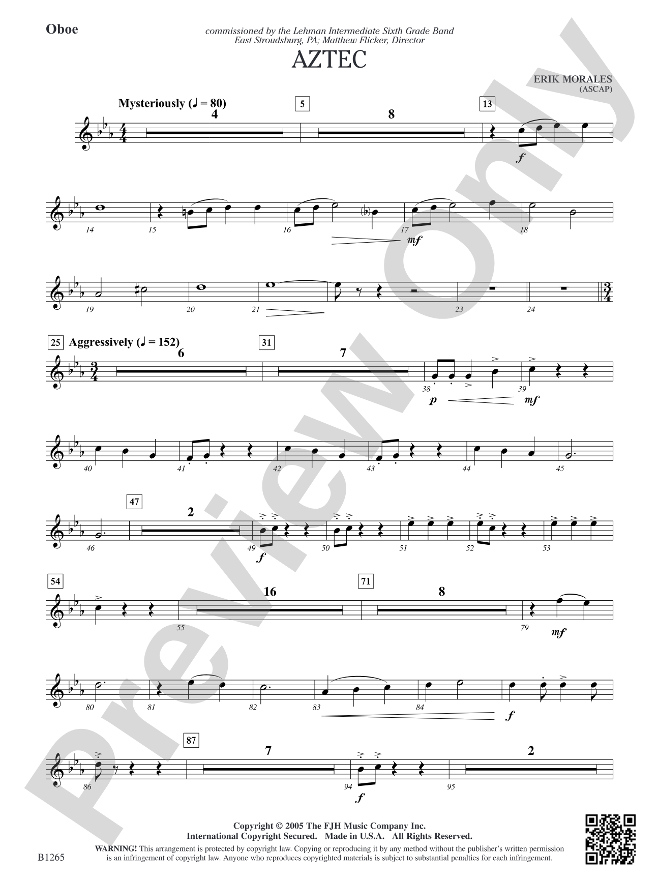 Aztec: Oboe