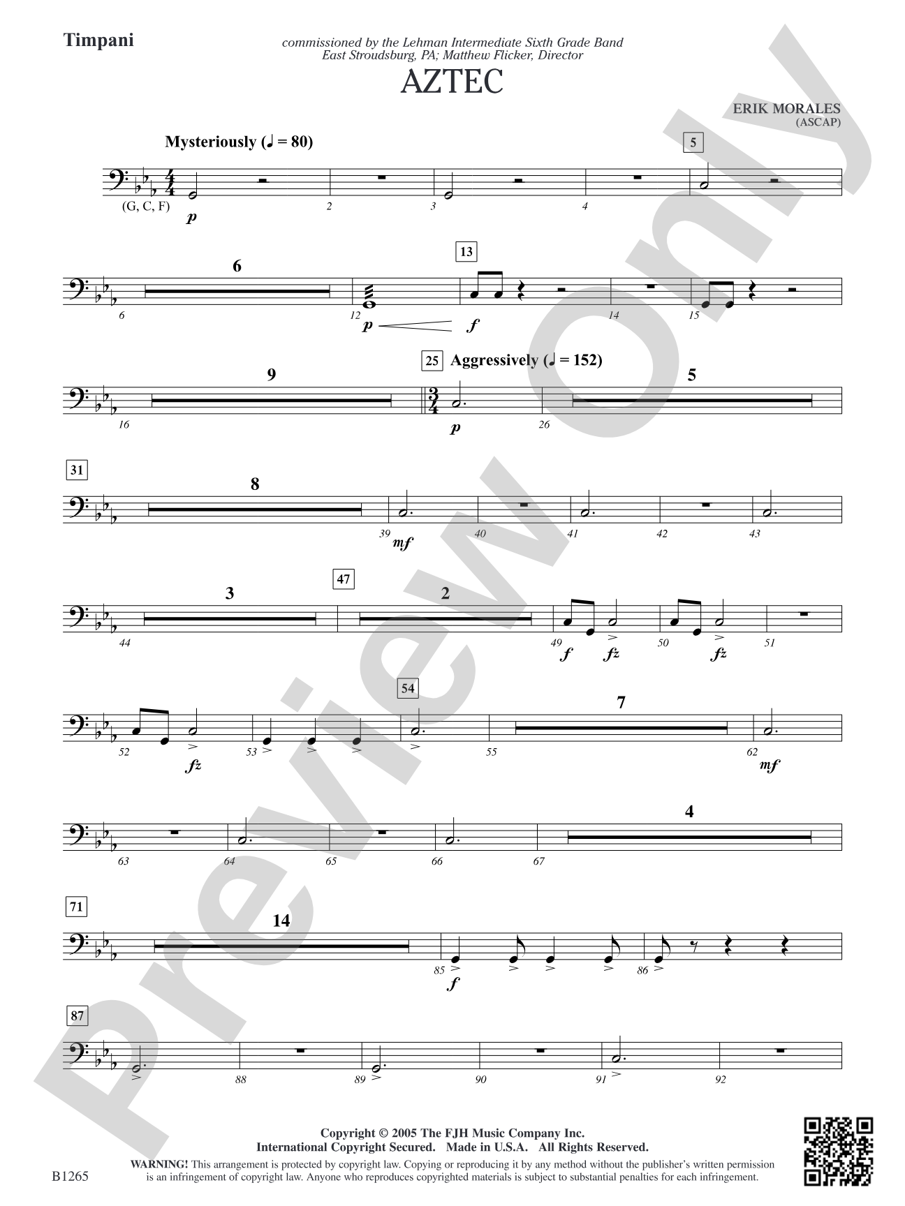 Aztec: Opt. Timpani