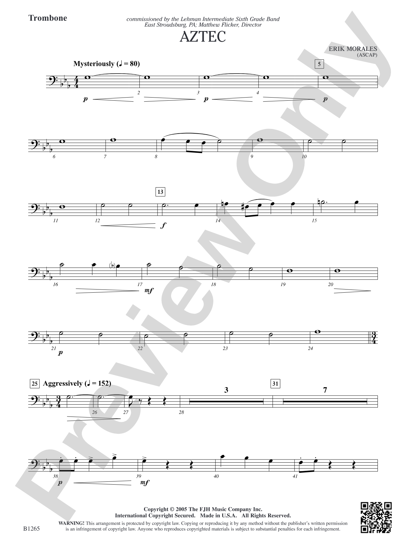 Aztec: Trombone