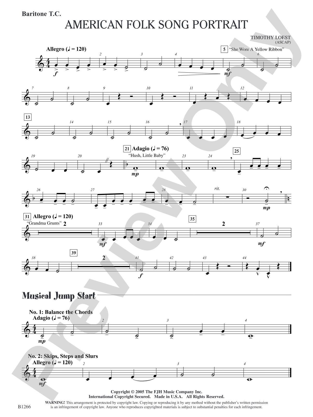 American Folk Song Portrait: Baritone T.C.