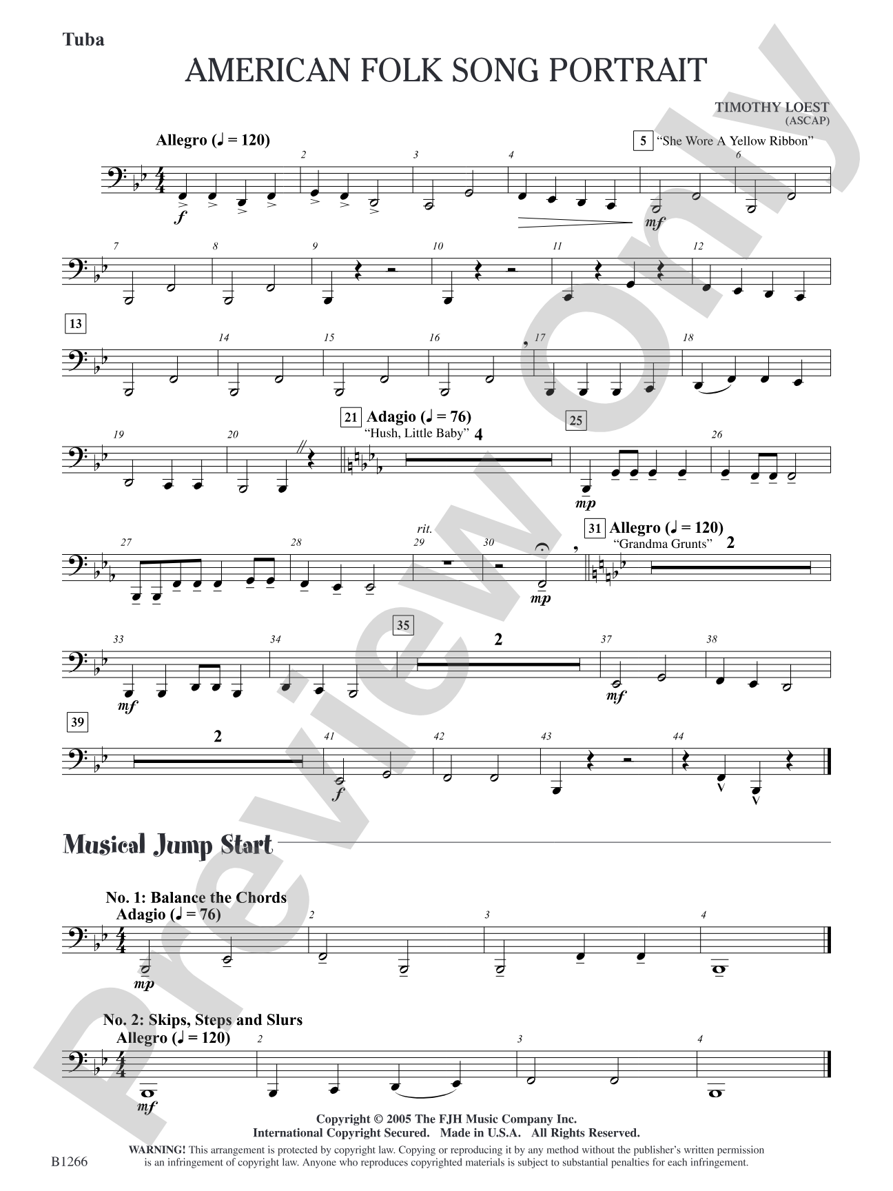 American Folk Song Portrait: Tuba