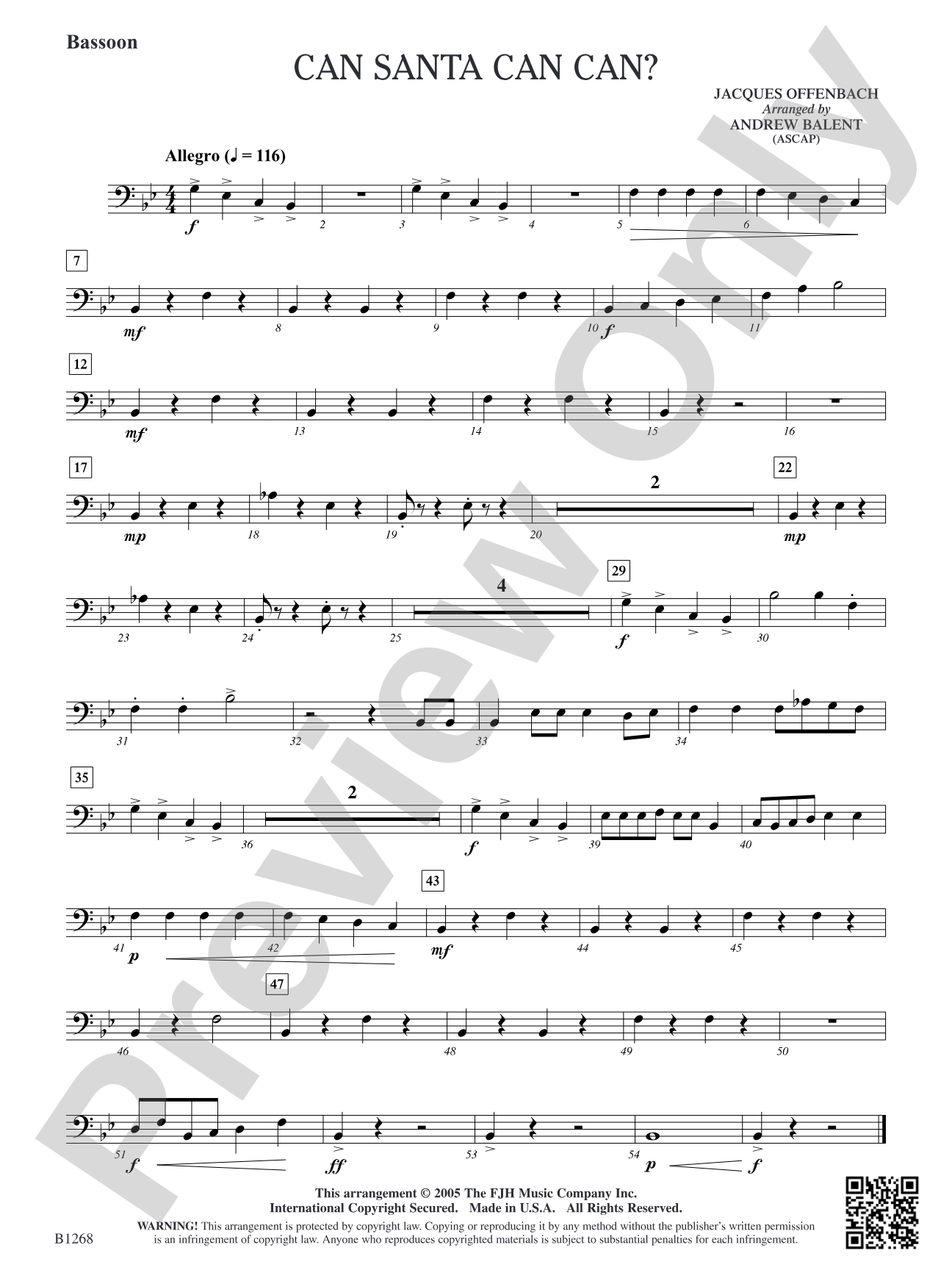 Can Santa Can Can?: Bassoon