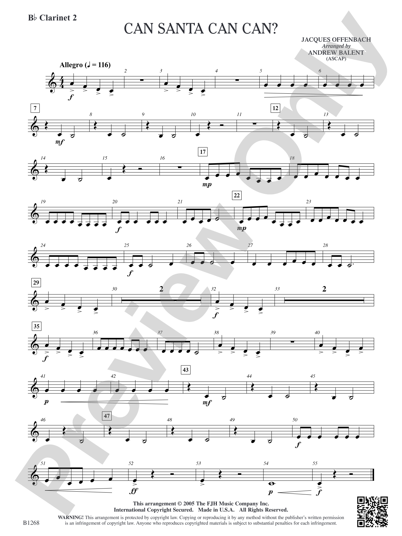 Can Santa Can Can?: B-flat Clarinet 2
