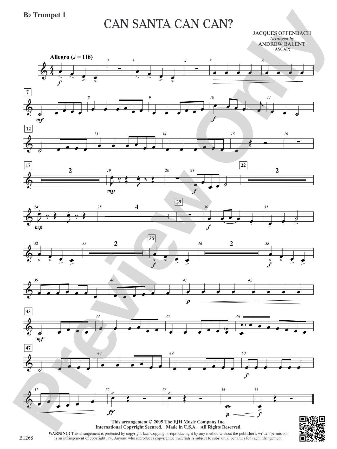 Can Santa Can Can?: B-flat Trumpet 1