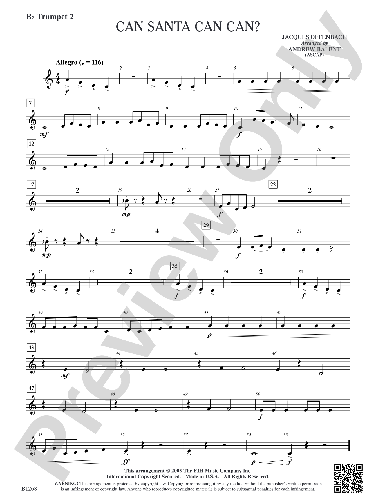 Can Santa Can Can?: B-flat Trumpet 2