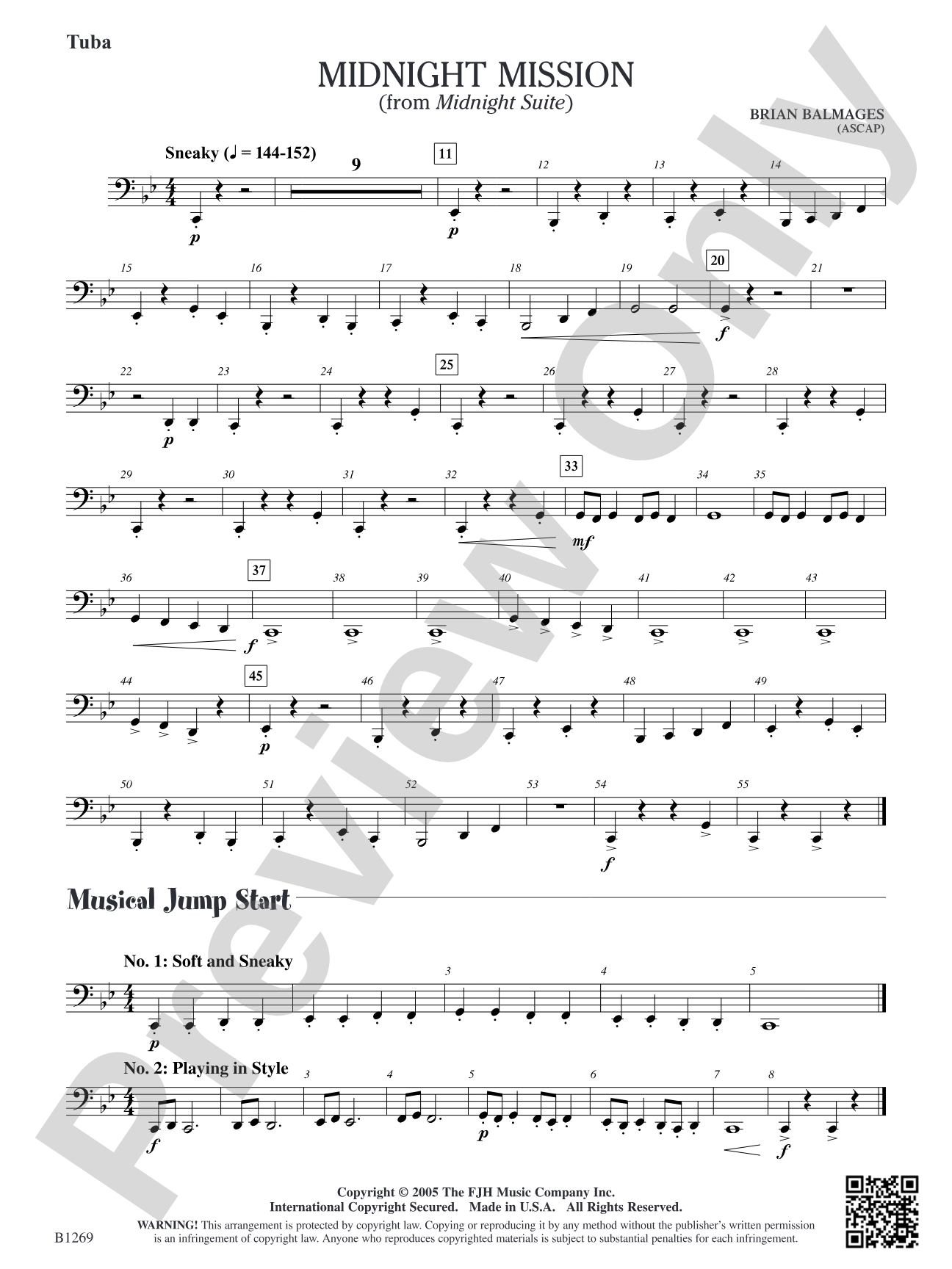 Midnight Mission (From Midnight Suite): Tuba