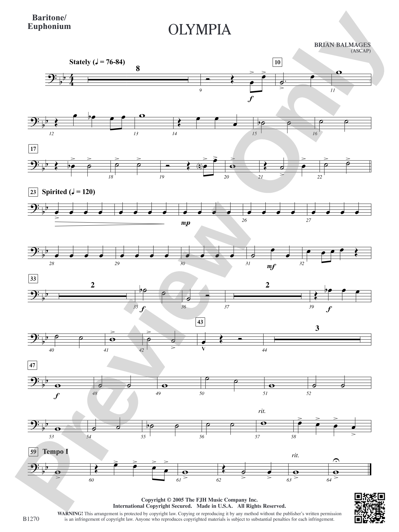 Olympia: Baritone/Euphonium