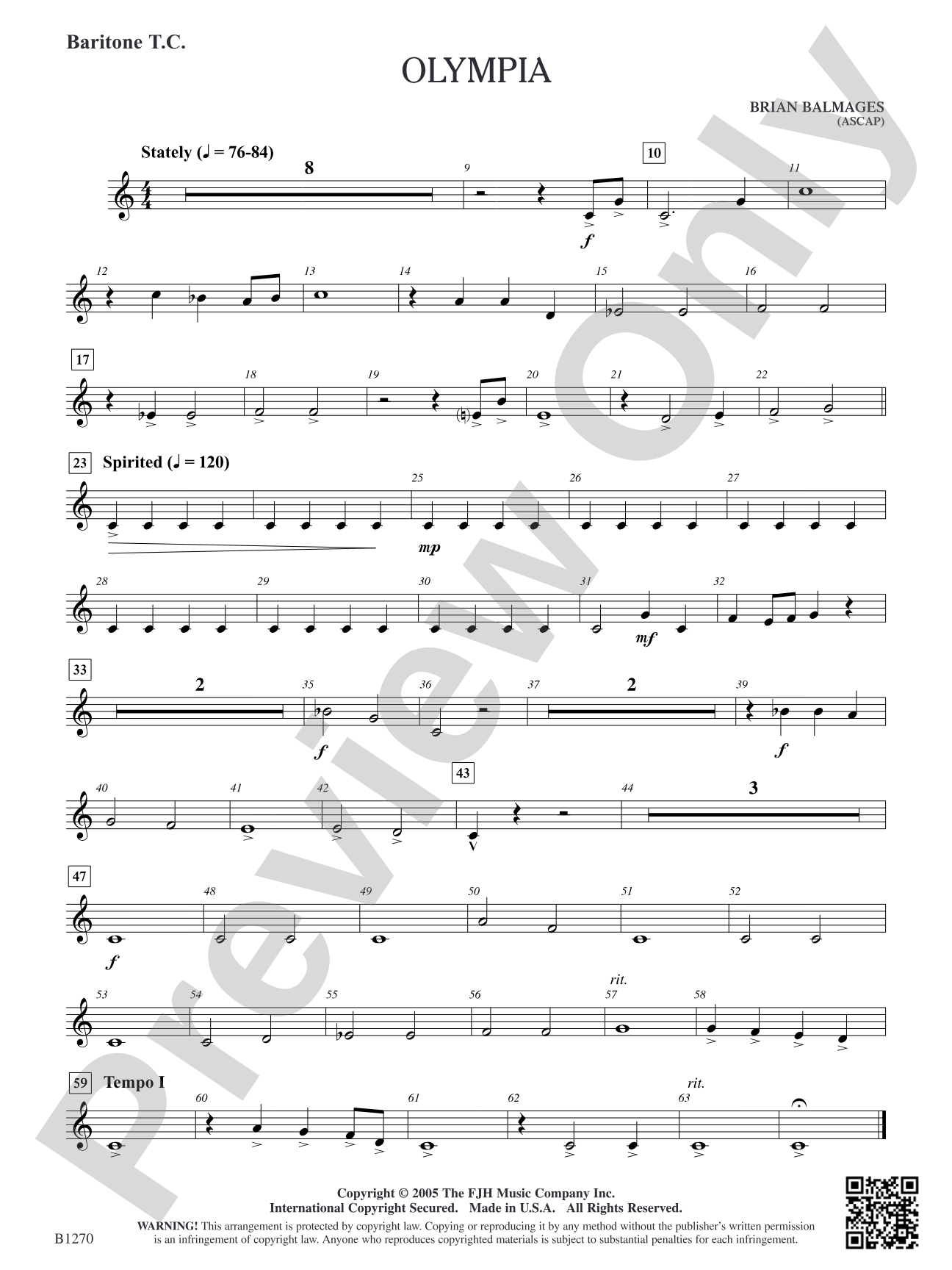 Olympia: Baritone T.C.
