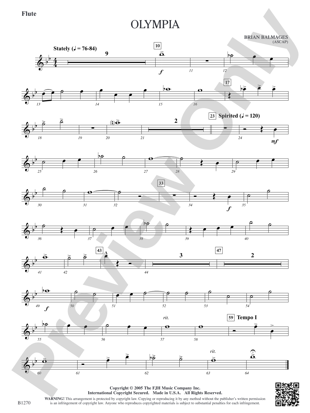 Olympia: Flute