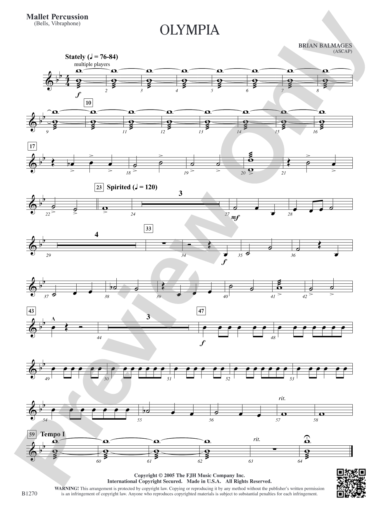 Olympia: Mallet Percussion