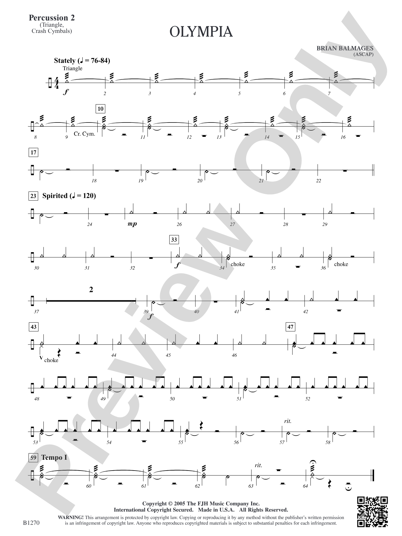 Olympia: Percussion 2