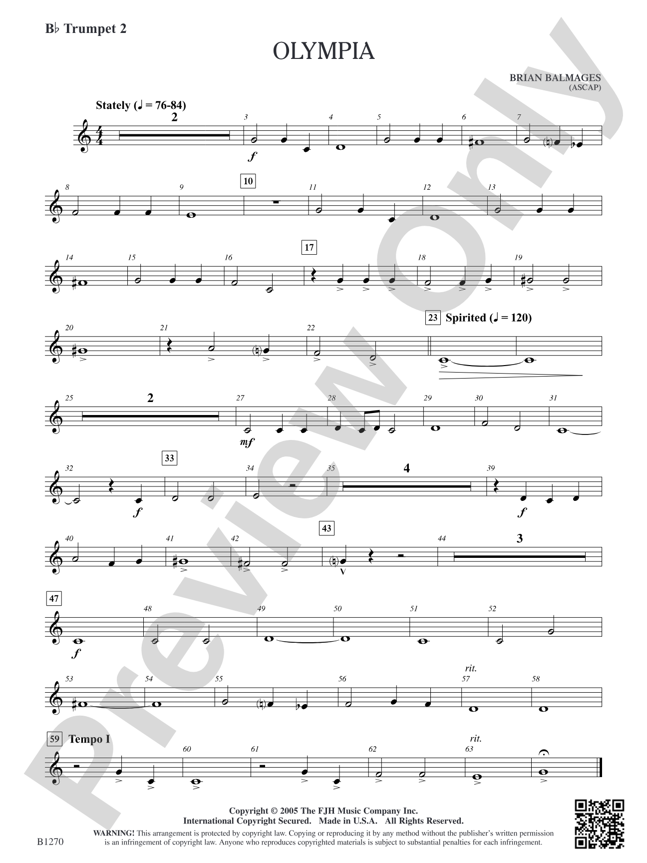 Olympia: B-flat Trumpet 2