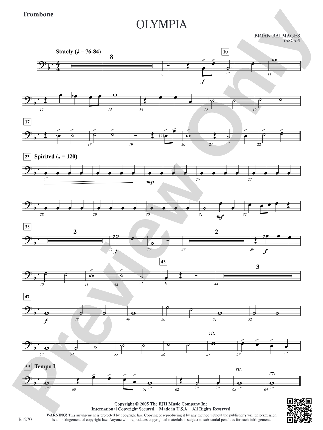 Olympia: Trombone