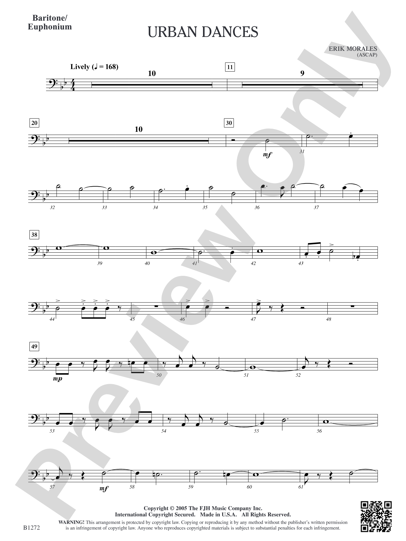 Urban Dances: Baritone/Euphonium