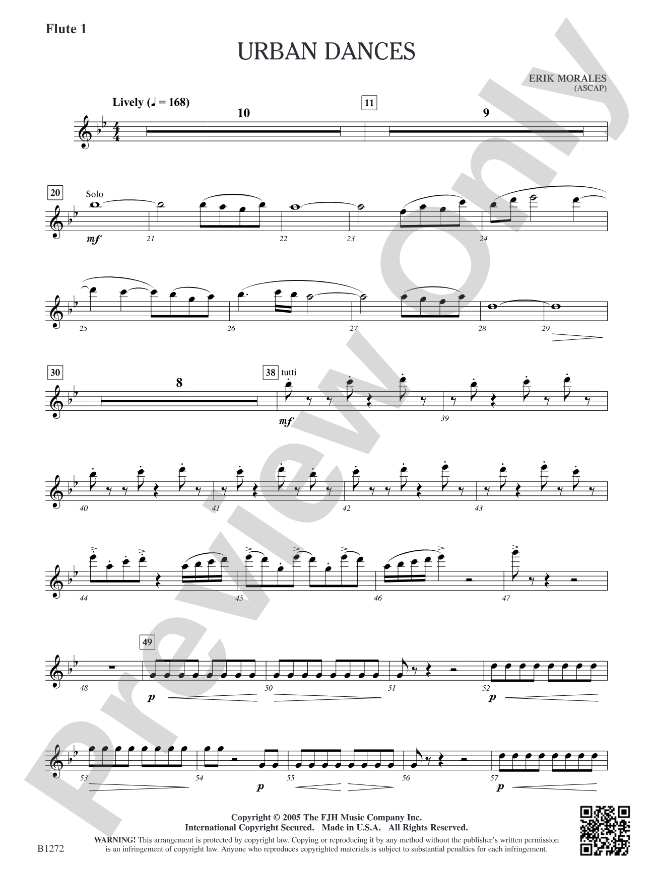 Urban Dances: Flute 1