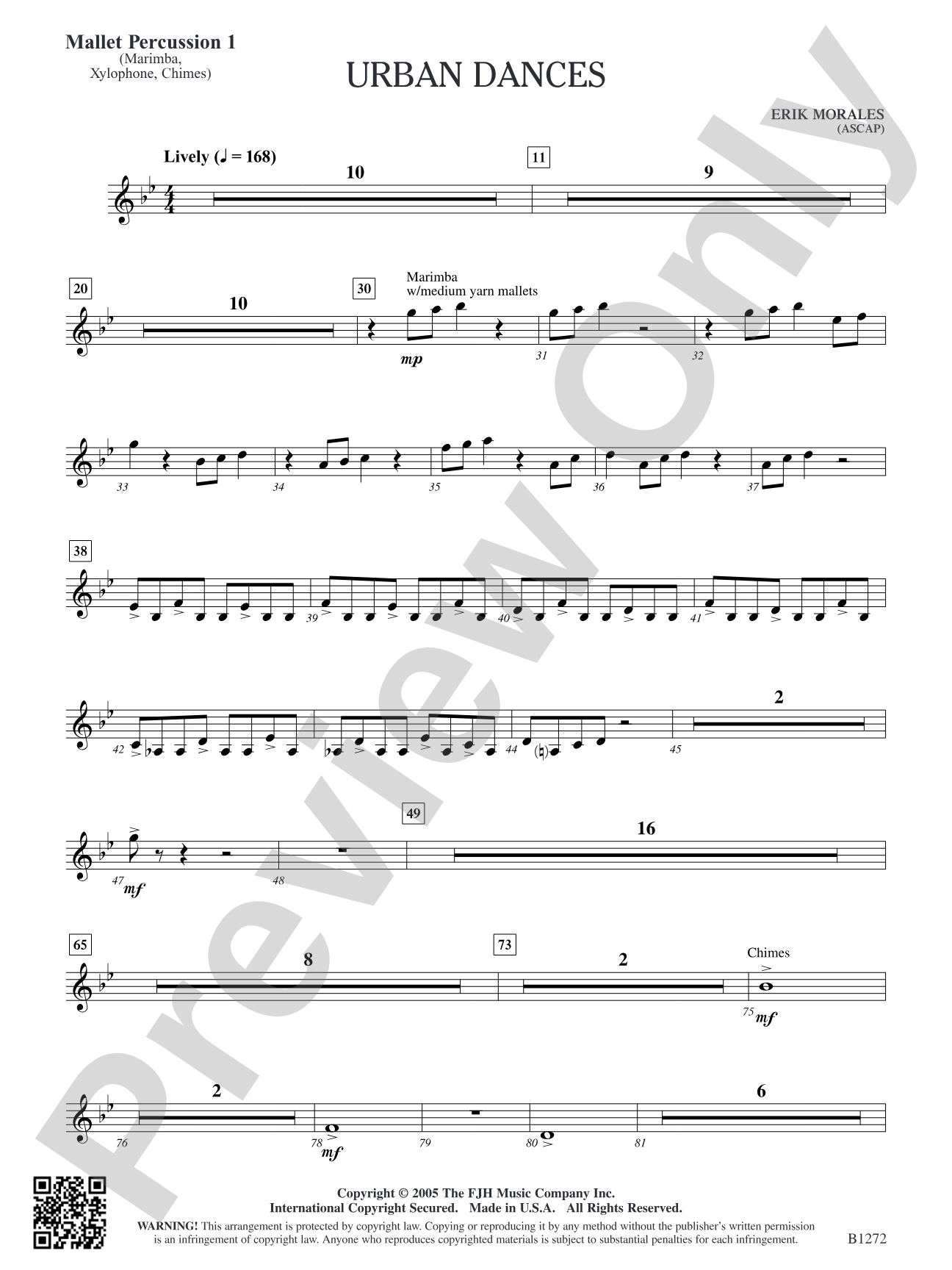 Urban Dances: Mallet Percussion 1