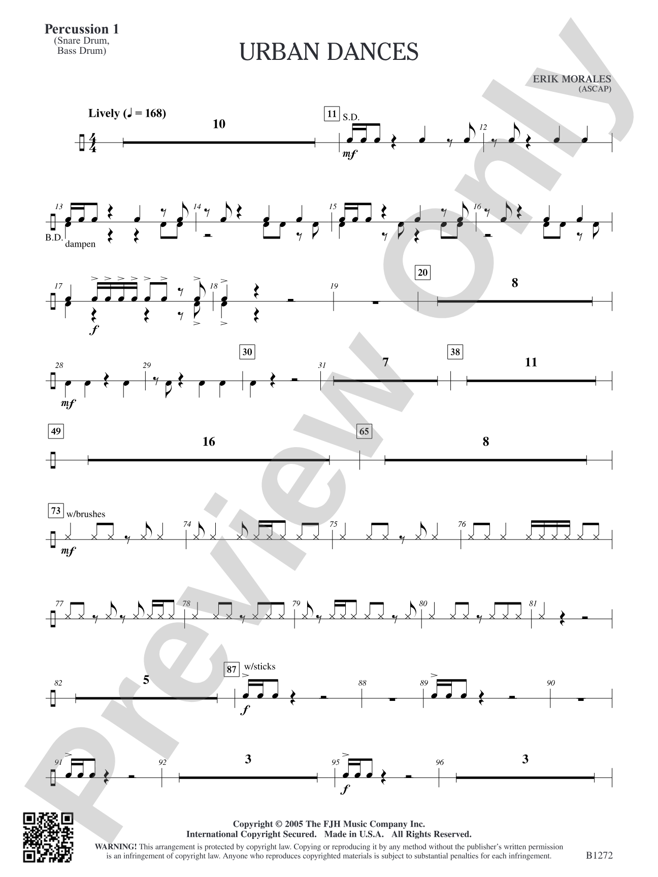 Urban Dances: Percussion 1