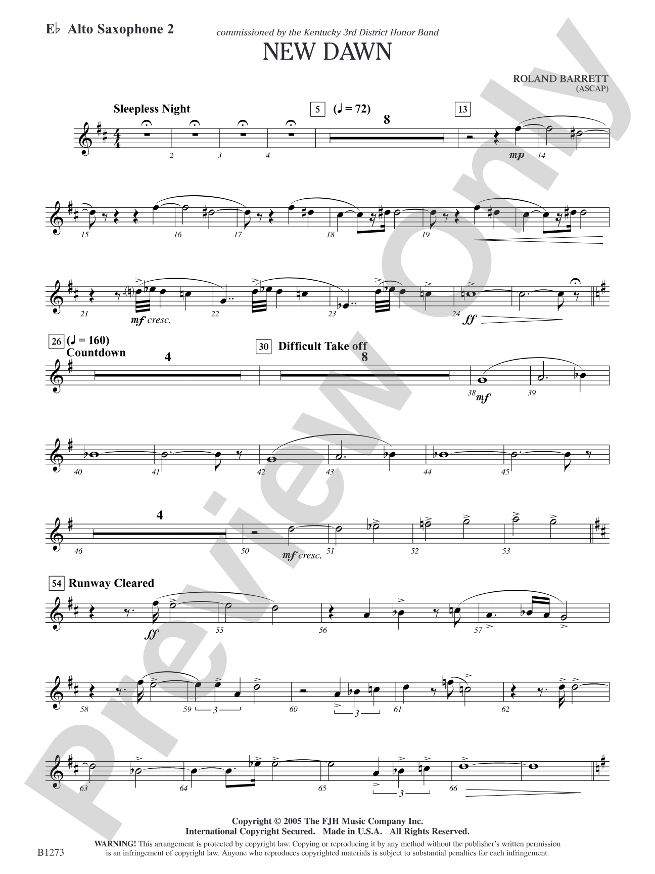 New Dawn: E-flat Alto Saxophone 2