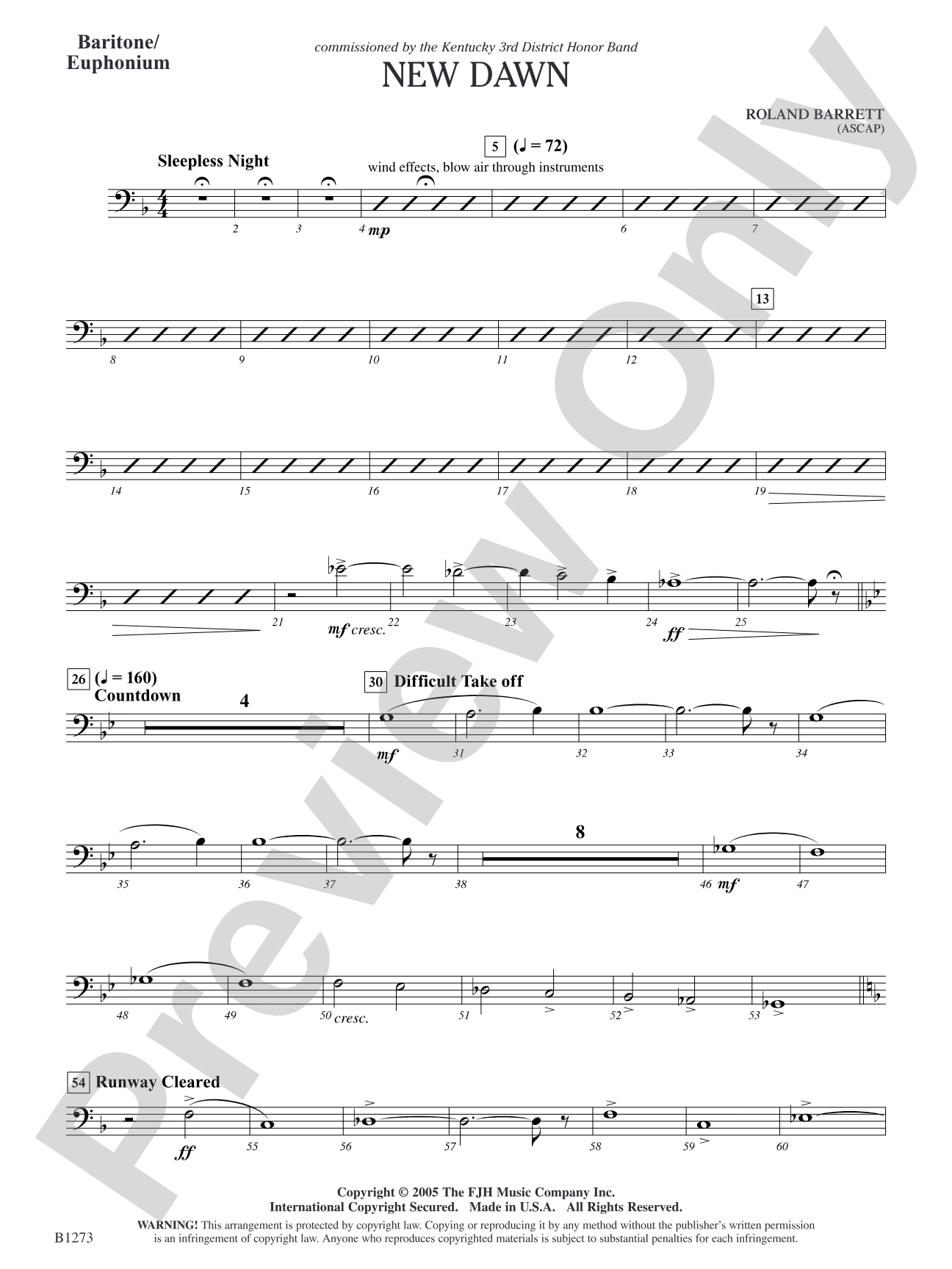 New Dawn: Baritone/Euphonium