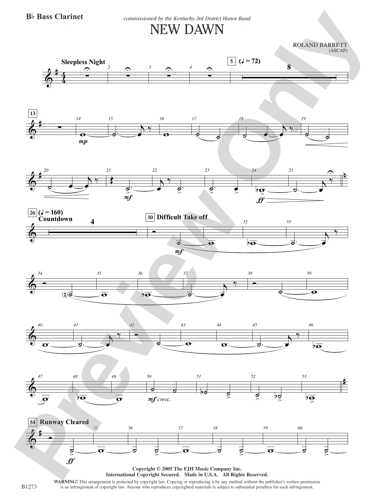 New Dawn: B-flat Bass Clarinet
