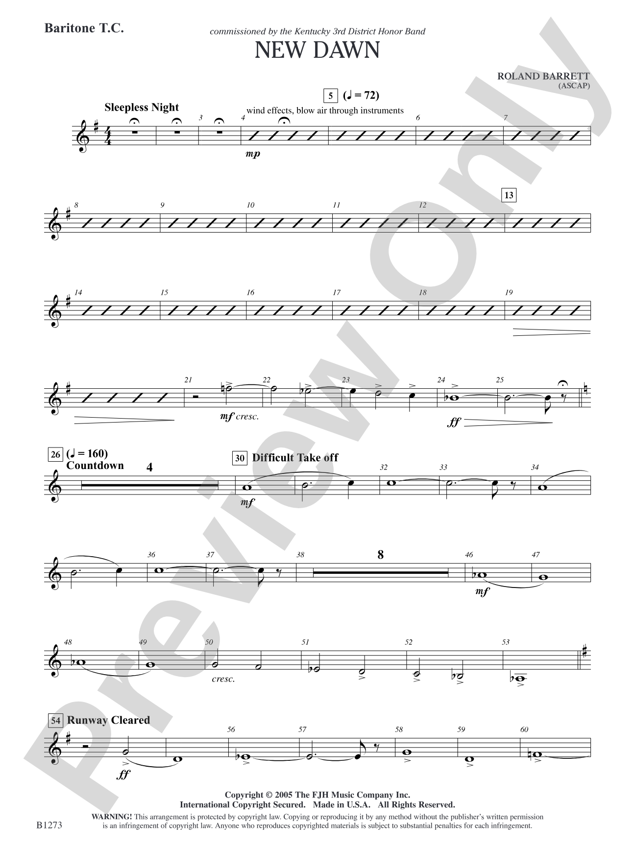 New Dawn: Baritone T.C.