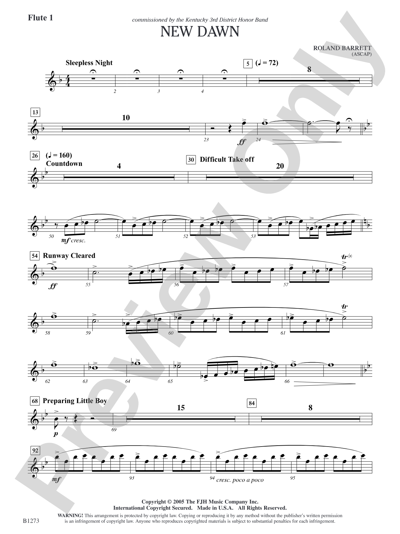 New Dawn: Flute 1