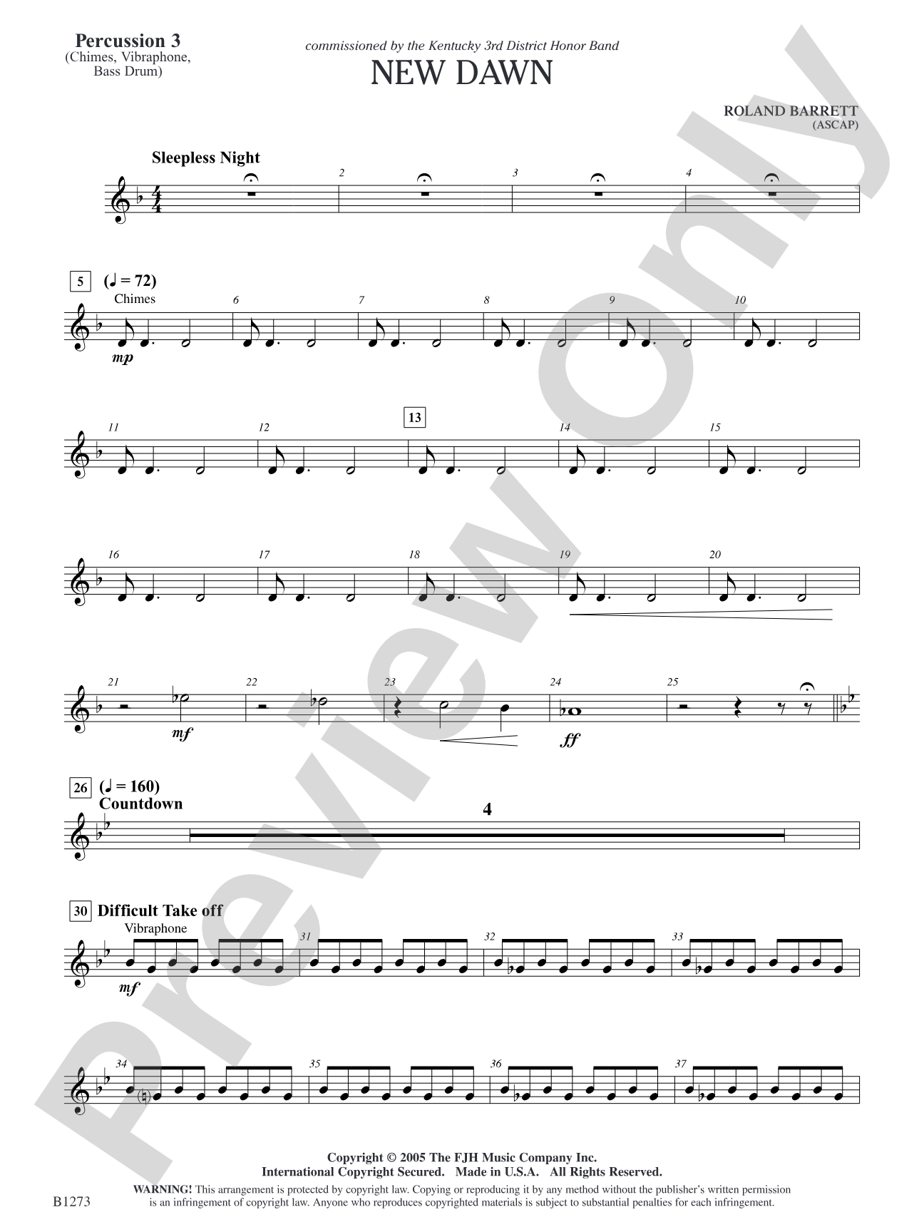 New Dawn: Percussion 3