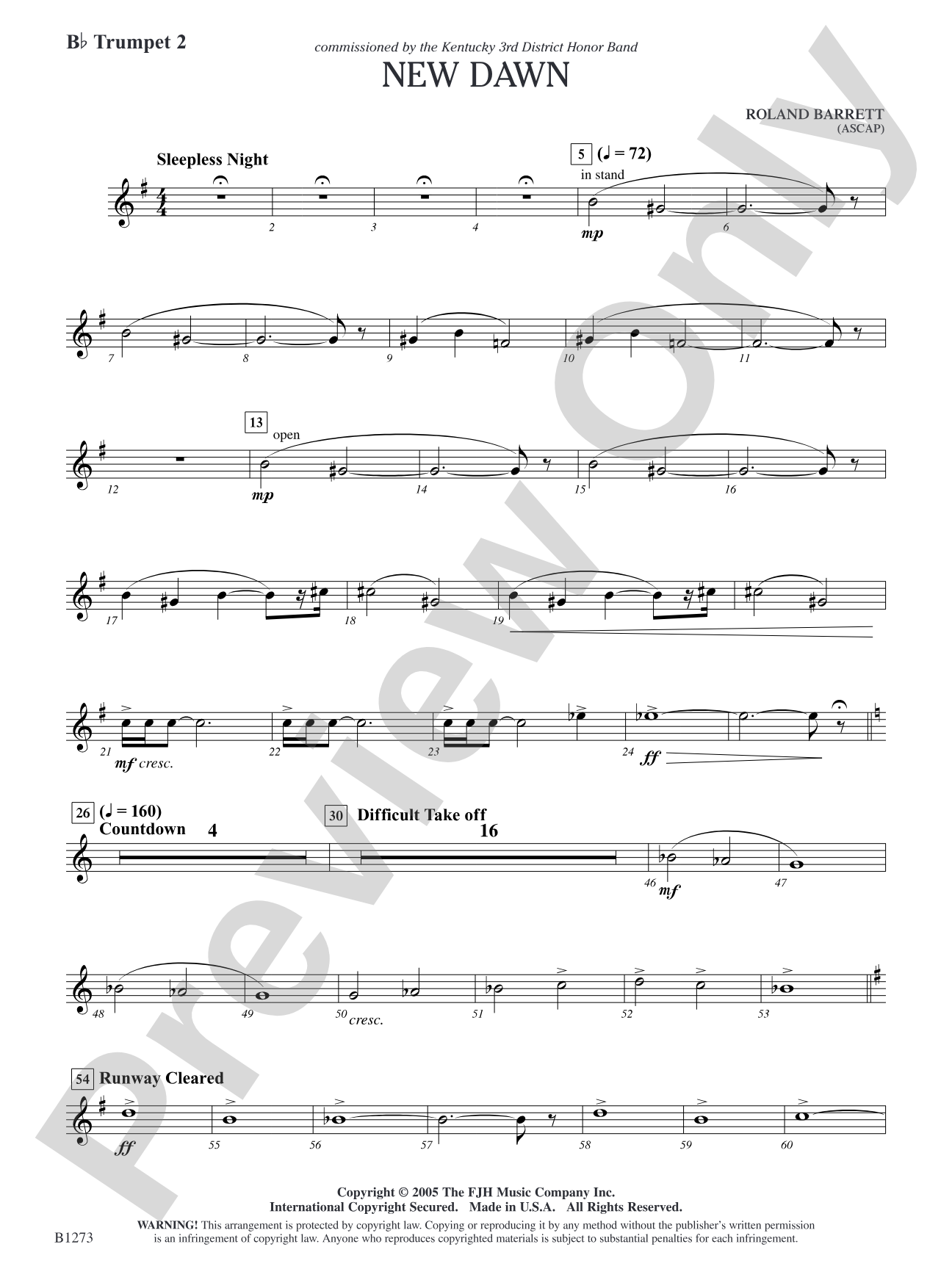New Dawn: B-flat Trumpet 2