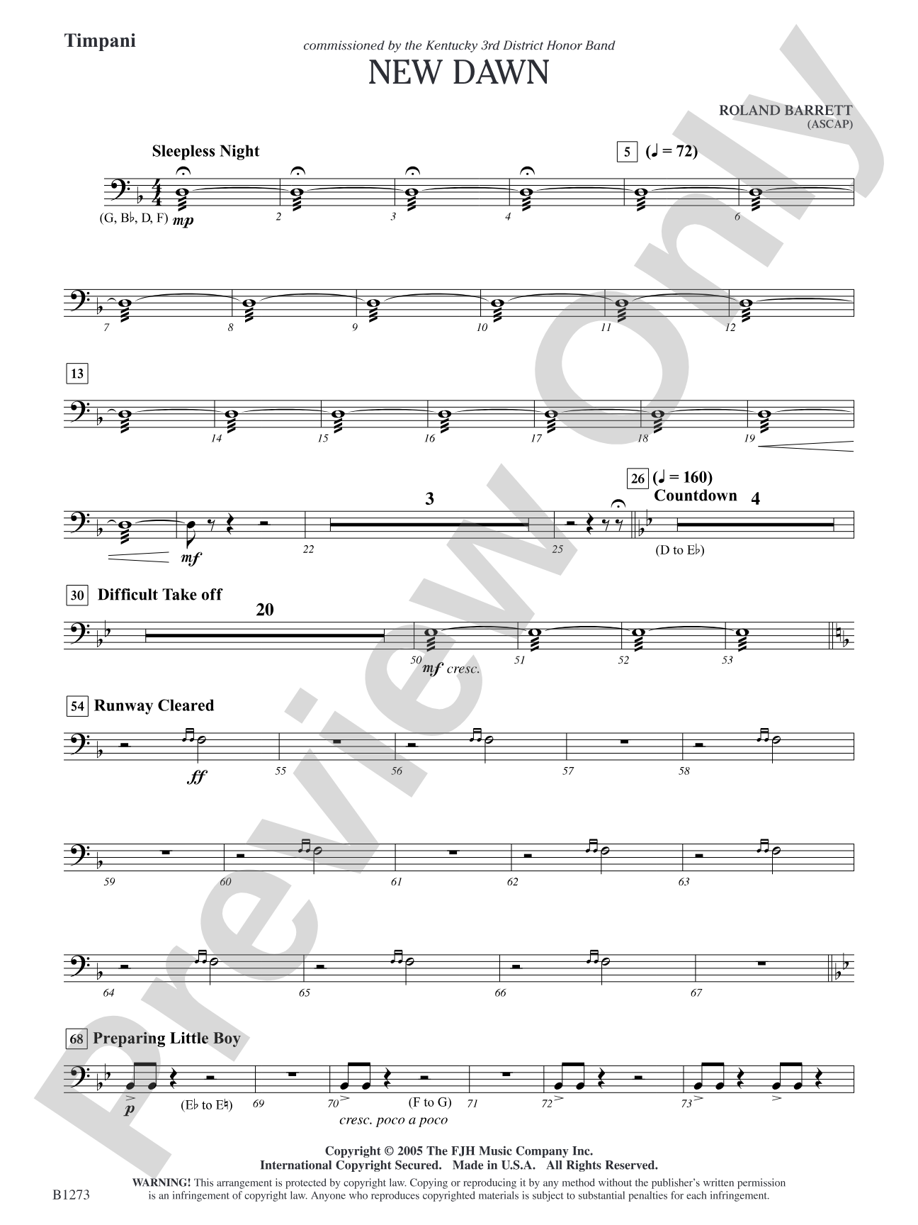 New Dawn: Timpani