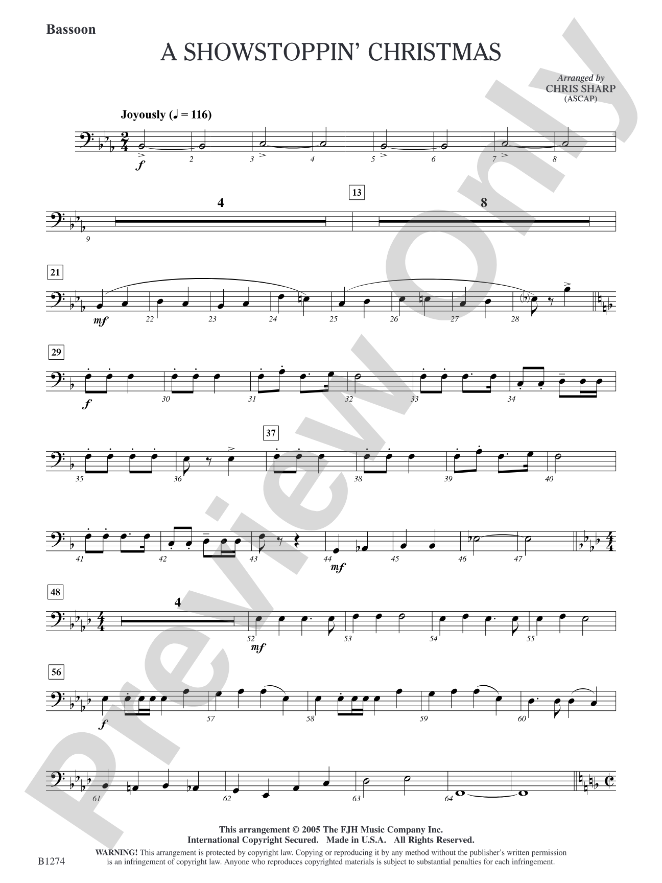 A Showstoppin' Christmas: Bassoon