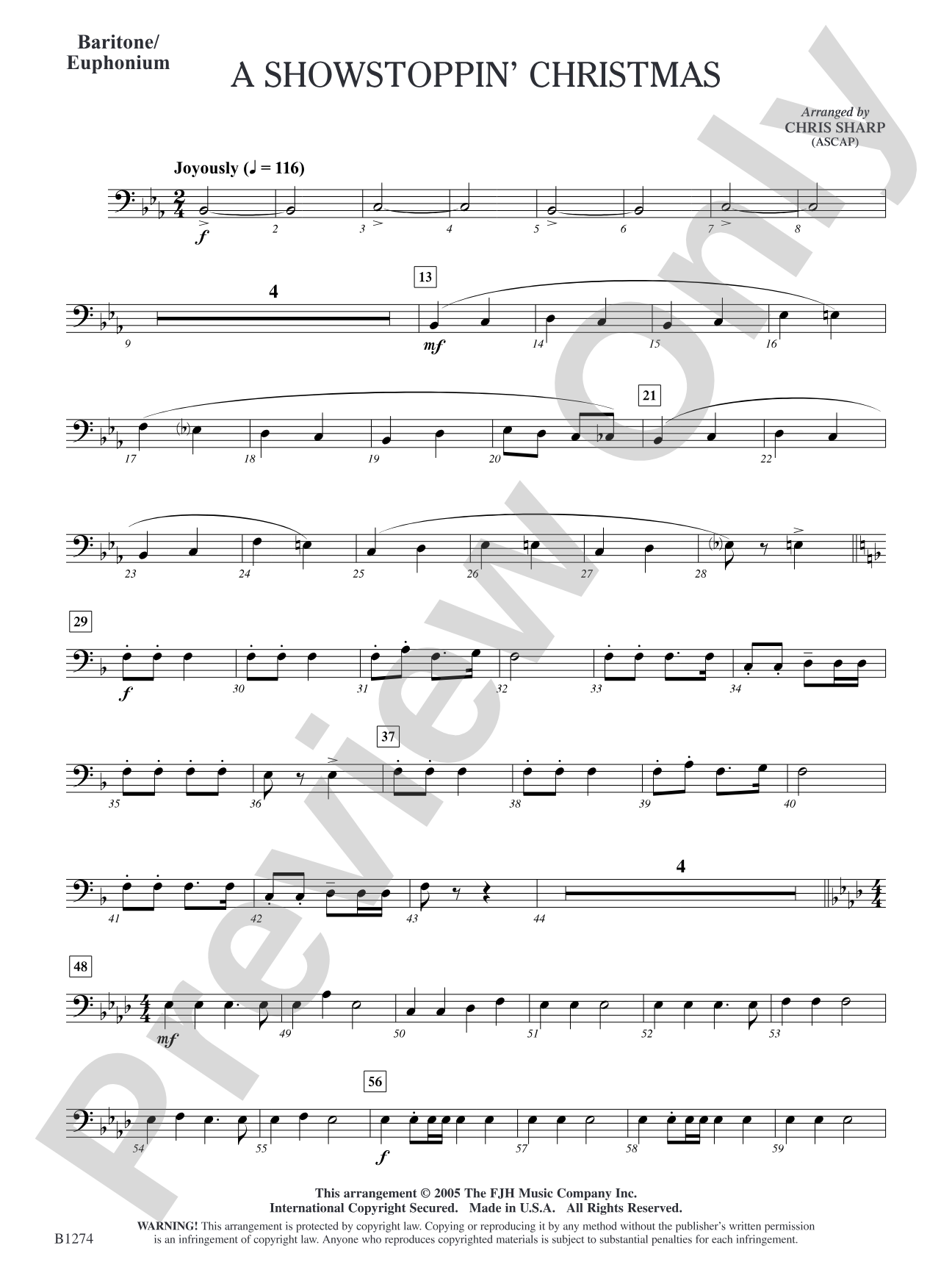 A Showstoppin' Christmas: Baritone/Euphonium