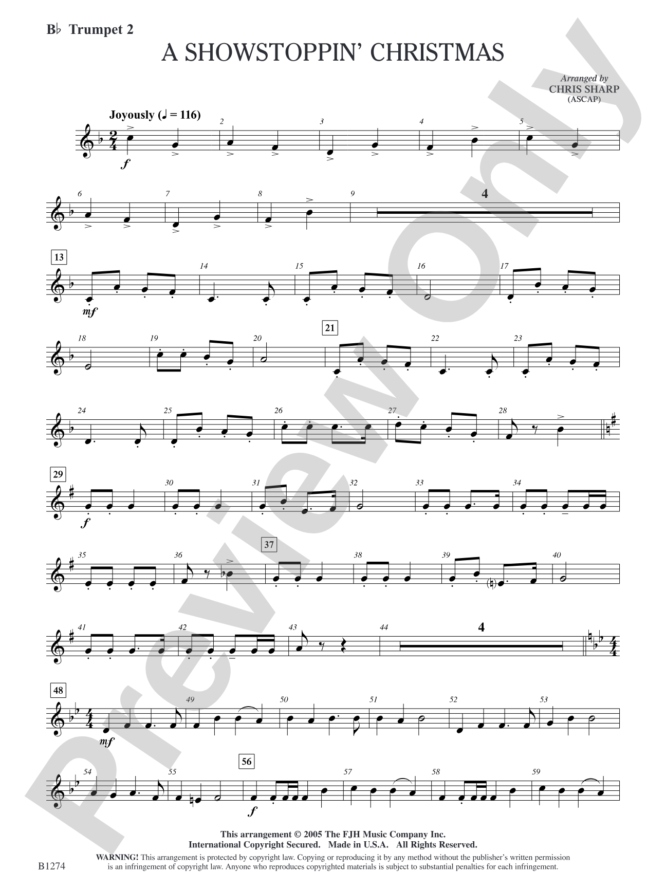 A Showstoppin' Christmas: B-flat Trumpet 2